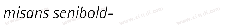 misans senibold字体转换